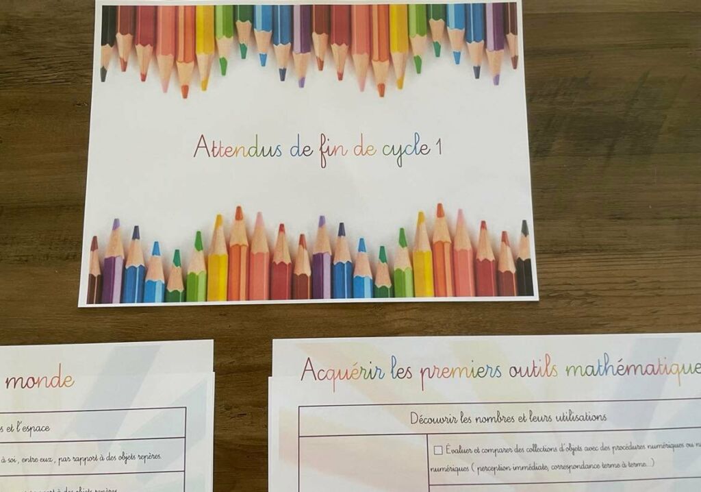 attendus de fin de cycle 1 – Apprendre Simplement